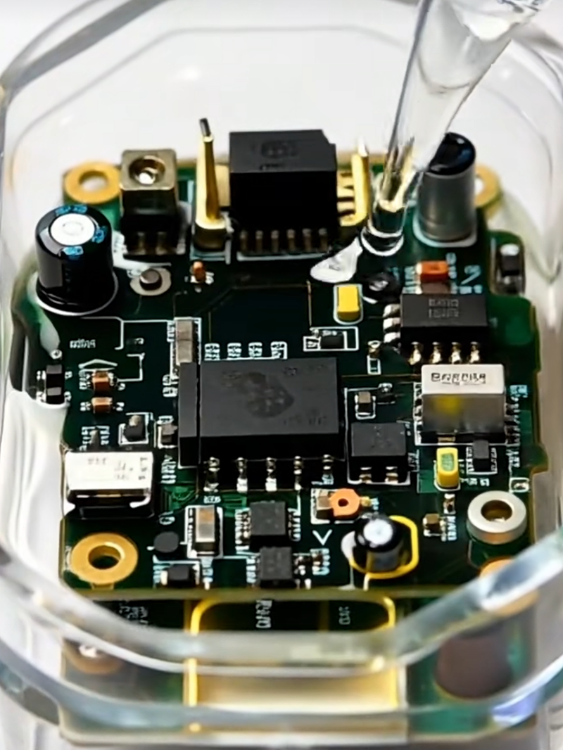 Transparent adhesive material for optical electronic assemblies