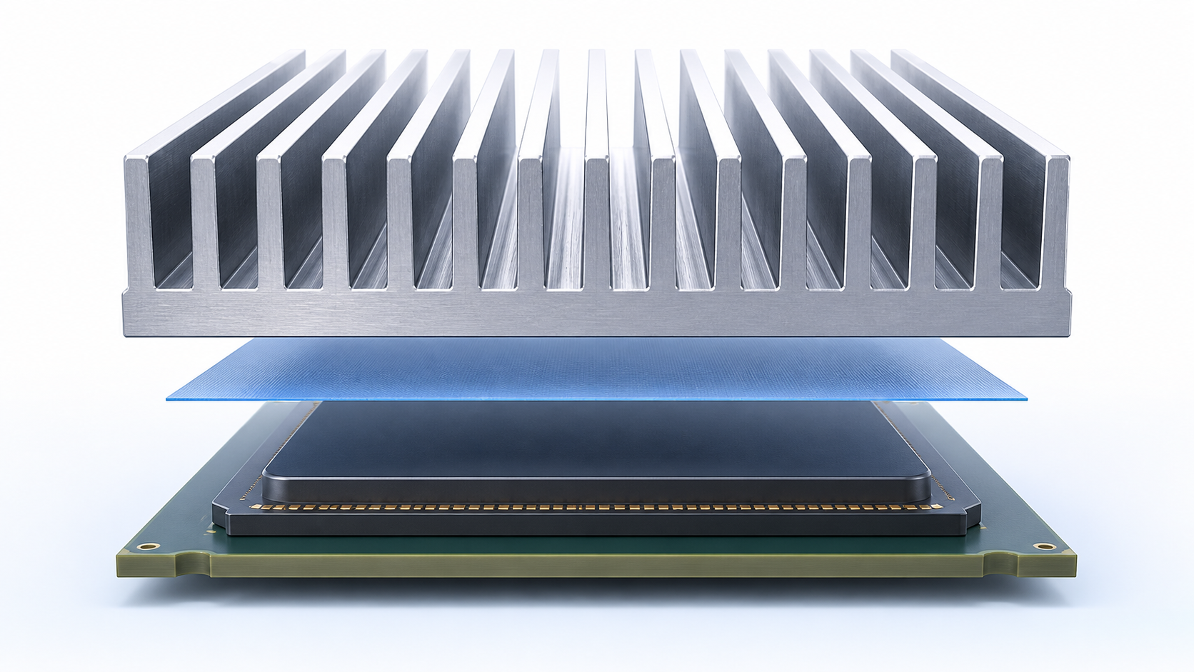 Phase change thermal interface material on a processor package