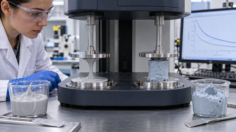 Rheology testing of alternative thermal filler formulations