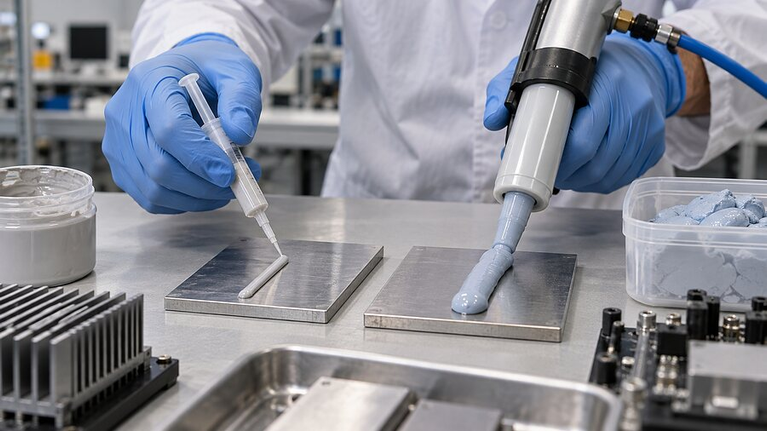 Manual dispensing comparison of thermal gel materials